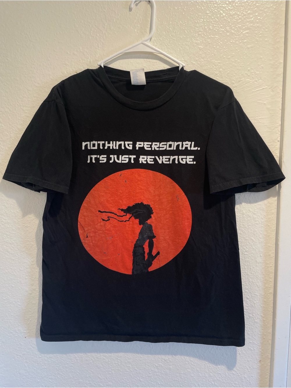 Afro Samurai Shirt Mens Medium Black Graphic Tee Nothing Personal Just Revenge